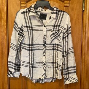 RAILS BLACK/WHITE FLANNEL SZ XS